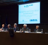 I relatori, da sinistra: Ranghino, Debernardi, Pontrandolfi, Mezzano, Candreva, Cicconi, Cogliati